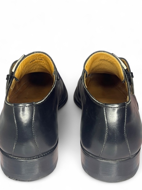 Magnanni Lennon Black Leather Buckle Monk Strap Dress Shoe Cap Toe Men’s 10 main image 6